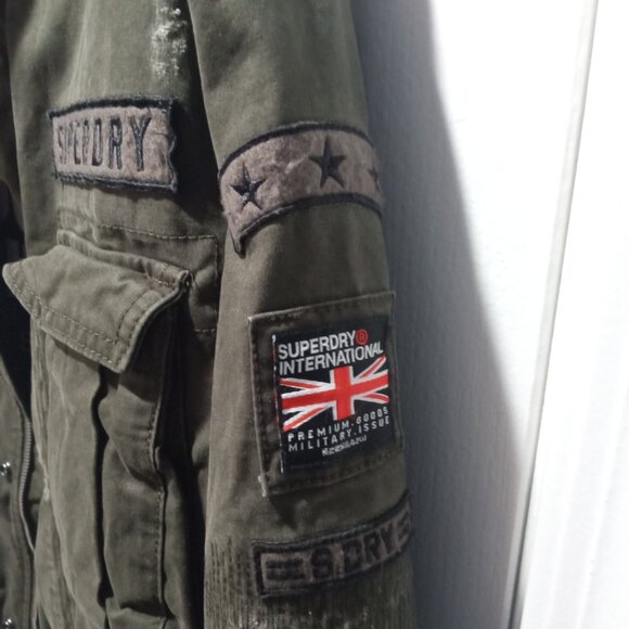 Superdry International Rip & Repair Military Jacket.size M - Picture 6 of 12